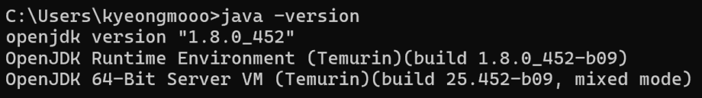java version